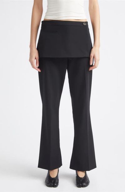 Sandy Liang Sandy Liang Mulberry Apron Overlay Crop Bootcut Pants
