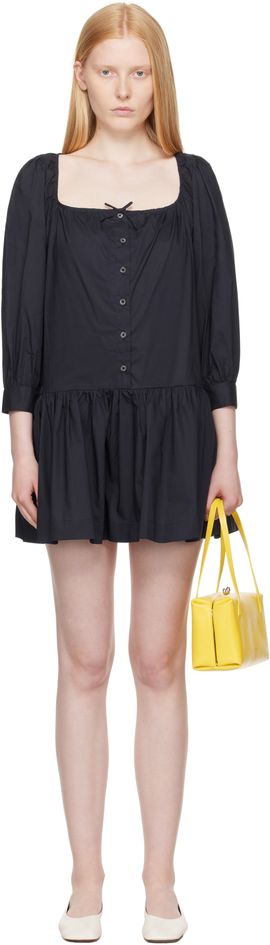 Sandy Liang Sandy Liang Navy Delia Minidress