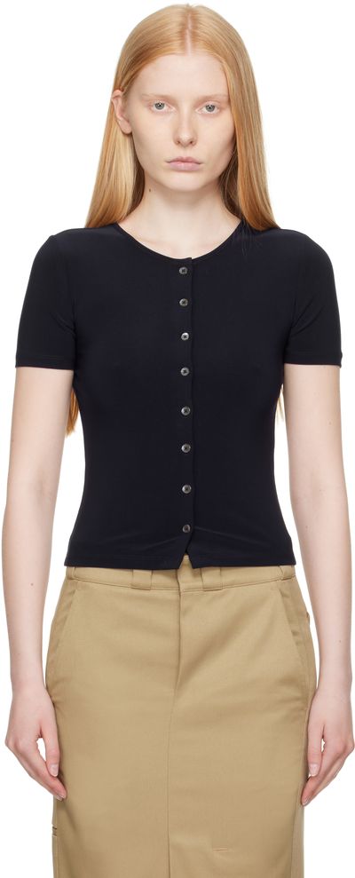 Sandy Liang Sandy Liang Navy Ella Cardigan