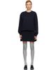 Sandy Liang Sandy Liang Navy Kazia Knit Minidress - 1