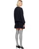 Sandy Liang Sandy Liang Navy Kazia Knit Minidress - 3