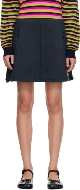 Sandy Liang Sandy Liang Navy Polar Miniskirt