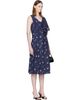 Sandy Liang Sandy Liang Navy Sonata Midi Dress - 2