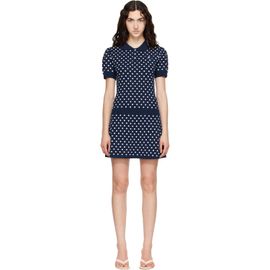 Sandy Liang Sandy Liang Navy Tumi Sweater Minidress
