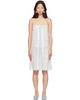 Sandy Liang Sandy Liang Off-White & Blue Lambelle Midi Dress - 1