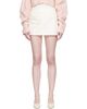 Sandy Liang Sandy Liang Off-White Dottie Miniskirt - 1