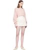 Sandy Liang Sandy Liang Off-White Dottie Miniskirt - 4