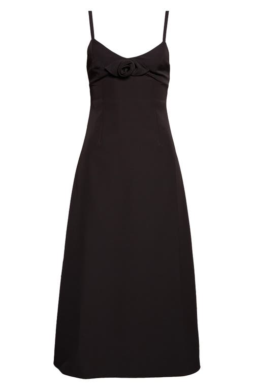 Sandy Liang Sandy Liang Pilton Rosette A-Line Midi Dress