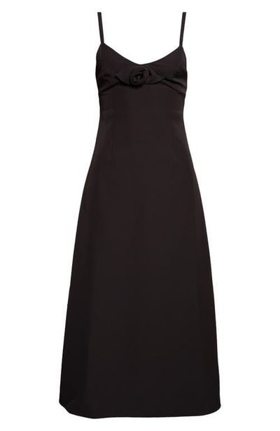 Sandy Liang Sandy Liang Pilton Rosette A-Line Midi Dress