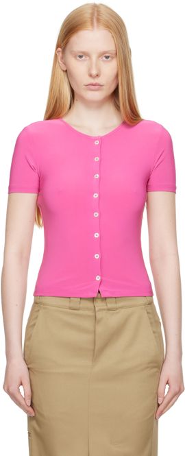 Sandy Liang Sandy Liang Pink Ella Cardigan