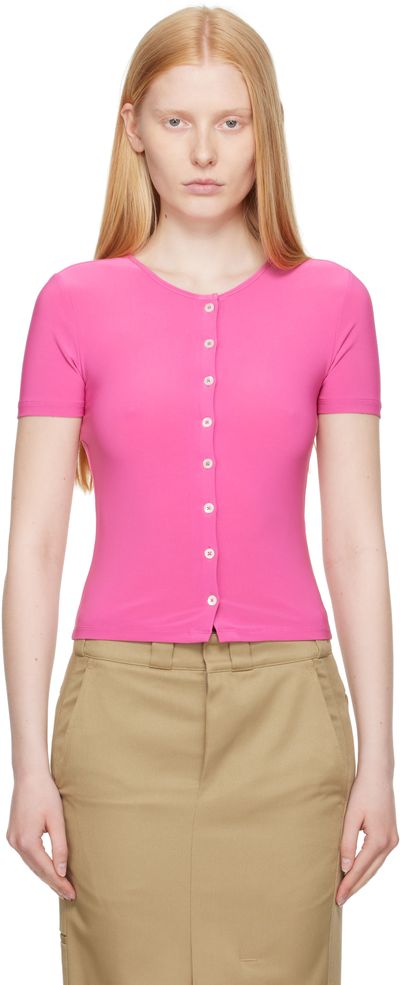 Sandy Liang Sandy Liang Pink Ella Cardigan