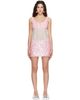 Sandy Liang Sandy Liang Pink Maripose Mini Dress - 1