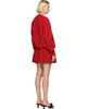 Sandy Liang Sandy Liang Red Kazia Knit Minidress - 3