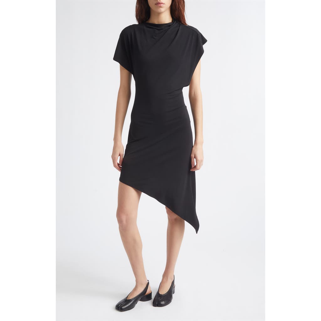 Sandy Liang Sandy Liang Sonar Asymmetric Jersey Cutout Dress