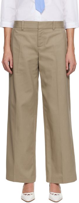 Sandy Liang Sandy Liang Taupe Grandpa Trousers