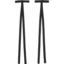 Sandy Liang Sandy Liang Two-Pack Black Recital Bows Hair Clips