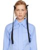 Sandy Liang Sandy Liang Two-Pack Black Recital Bows Hair Clips - 3