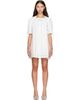 Sandy Liang Sandy Liang White & Blue Daikon Minidress - 1