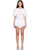 Sandy Liang Sandy Liang White & Pink Filo Minidress - 1