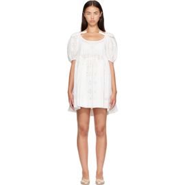 Sandy Liang Sandy Liang White Hugo Midi Dress
