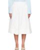 Sandy Liang Sandy Liang White Murano Midi Skirt - 1