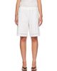 Sandy Liang Sandy Liang White Pepita Shorts - 1