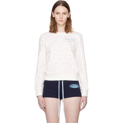 Sandy Liang White Polka Sweatshirt