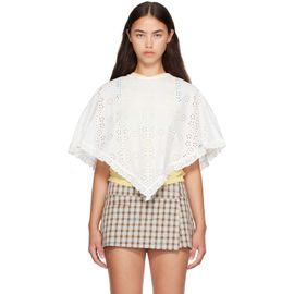 Sandy Liang Sandy Liang White Soba Cape