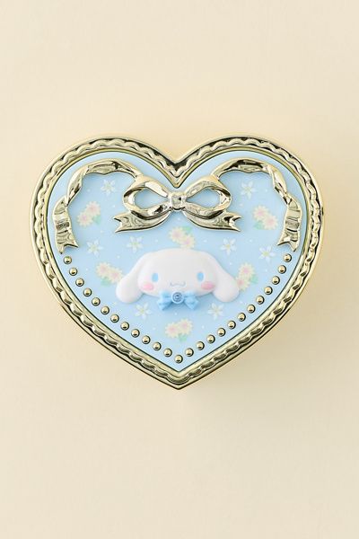 Sanrio Sanrio Japan Originals Cinnamoroll Heart Shaped Mirror Compact Case in Cinnamoroll at Urban Outfitters