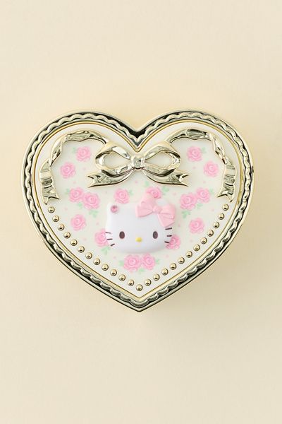 Sanrio Sanrio Japan Originals Hello Kitty Heart Shaped Mirror Compact Case in Hello Kitty at Urban Outfitters