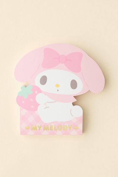 Sanrio Sanrio Originals Japan My Melody Shaped Die-Cut Notepad in Pink at Urban Outfitters
