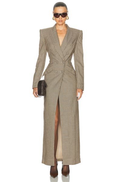SANS FAFF SANS FAFF Check Amberly Evening Blazer Dress