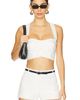SANS FAFF SANS FAFF Sorrento Linen Halter Bralette - 1