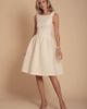 Santinni Santinni Orpheum Bow Detail Wool Tweed Dress - 5