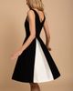 Santinni Santinni Poise Pleated Silk Taffeta Wool Dress - 3
