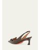 Santoni 55mm Adri Patent Leather Bow Pumps - 4