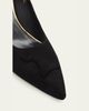Santoni 65mm Suede Pointed-Toe Pumps - 5