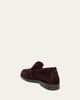 Santoni Men's Malibu Suede Apron-Toe Loafers - 3