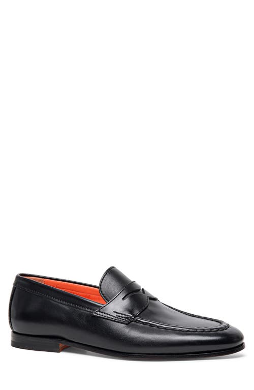 Santoni Santoni Door Moc Toe Penny Loafer