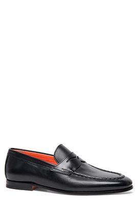 Santoni Santoni Door Moc Toe Penny Loafer