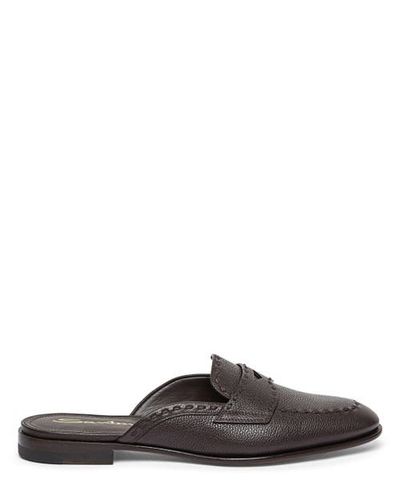 Santoni Santoni Granato Leather Mule