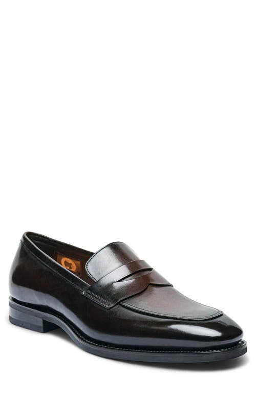 Santoni Santoni Gregor Patent Leather Penny Loafer