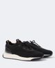 Santoni Santoni Leather-trimmed knitted sneakers - 1