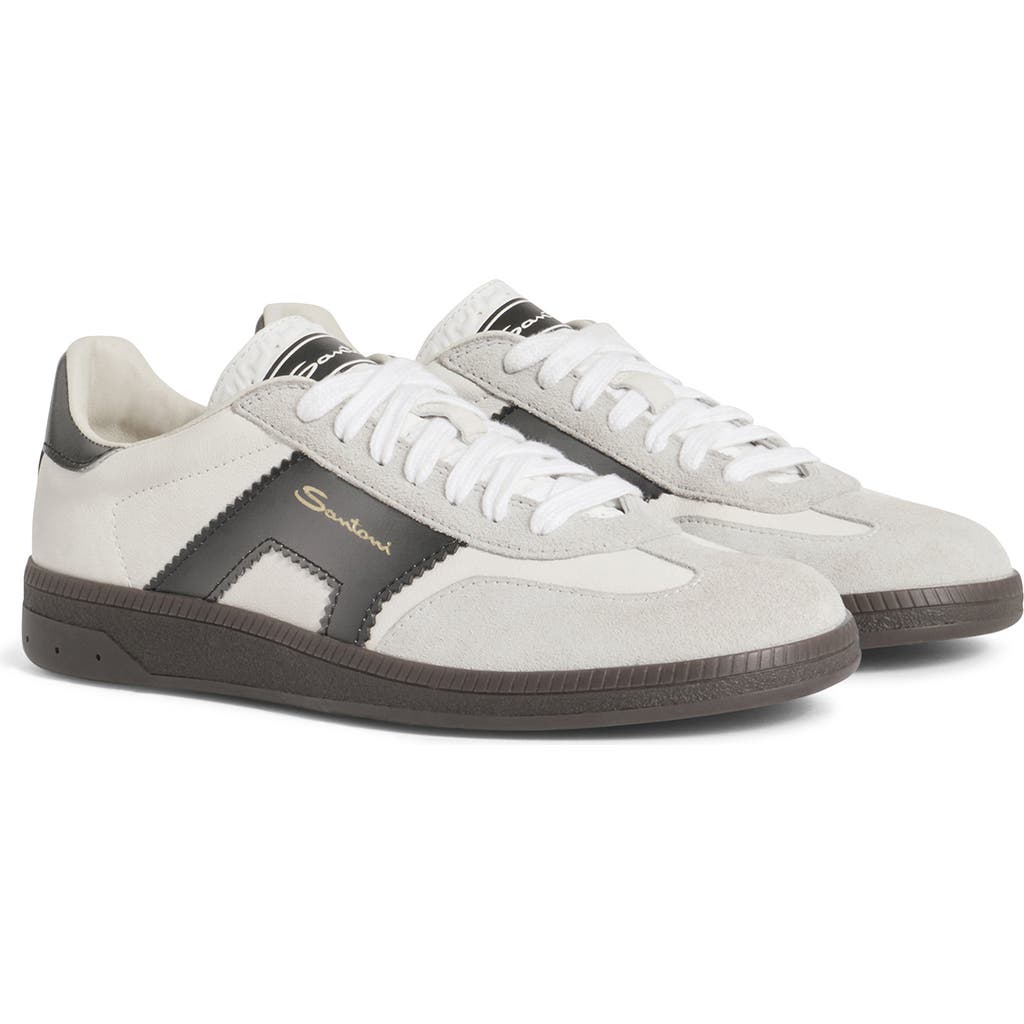 Santoni Santoni Leather and Suede DBS Oly Sneaker