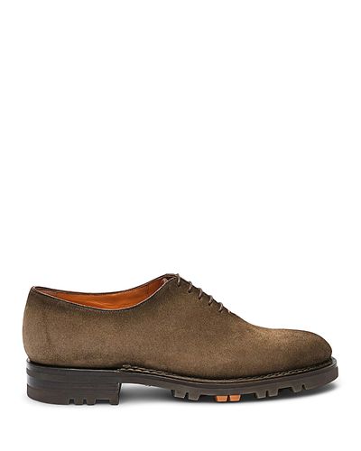 Santoni Santoni Men's Suede Oxford Shoes
