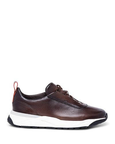 Santoni Santoni Men's Wide Fit Leather Sneakers