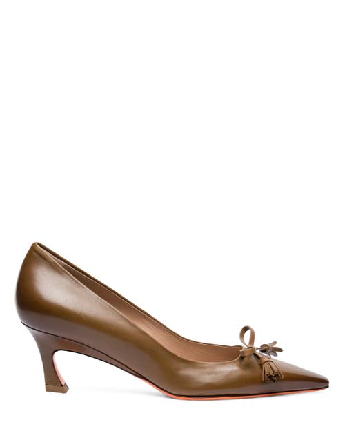Santoni Santoni Mid-Heel Patent Leather Pumps