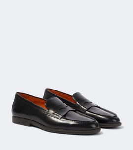 Santoni Santoni Milo leather penny loafers