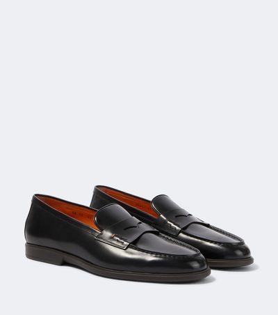 Santoni Santoni Milo leather penny loafers