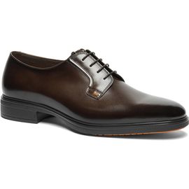 Santoni Santoni Plain Toe Leather Derby